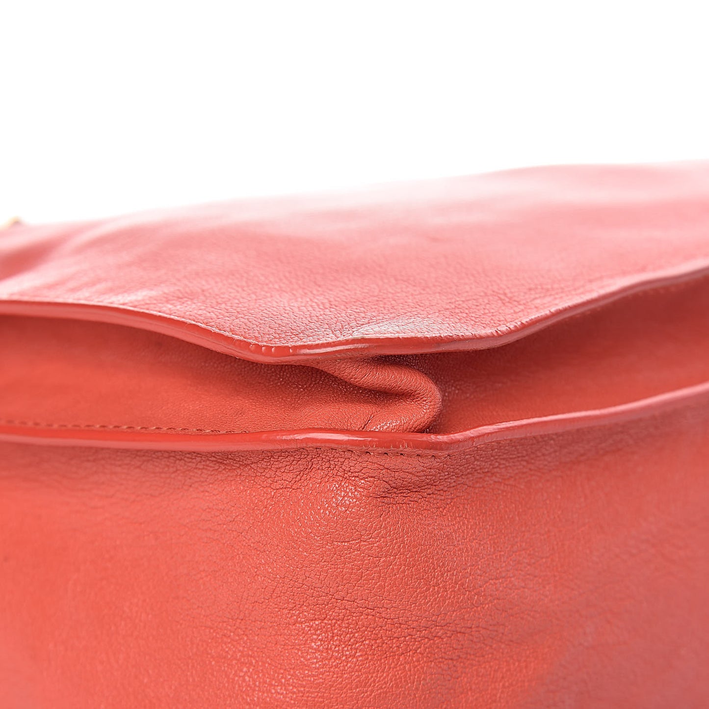 Lambskin Medium PS1 Satchel Deep Coral