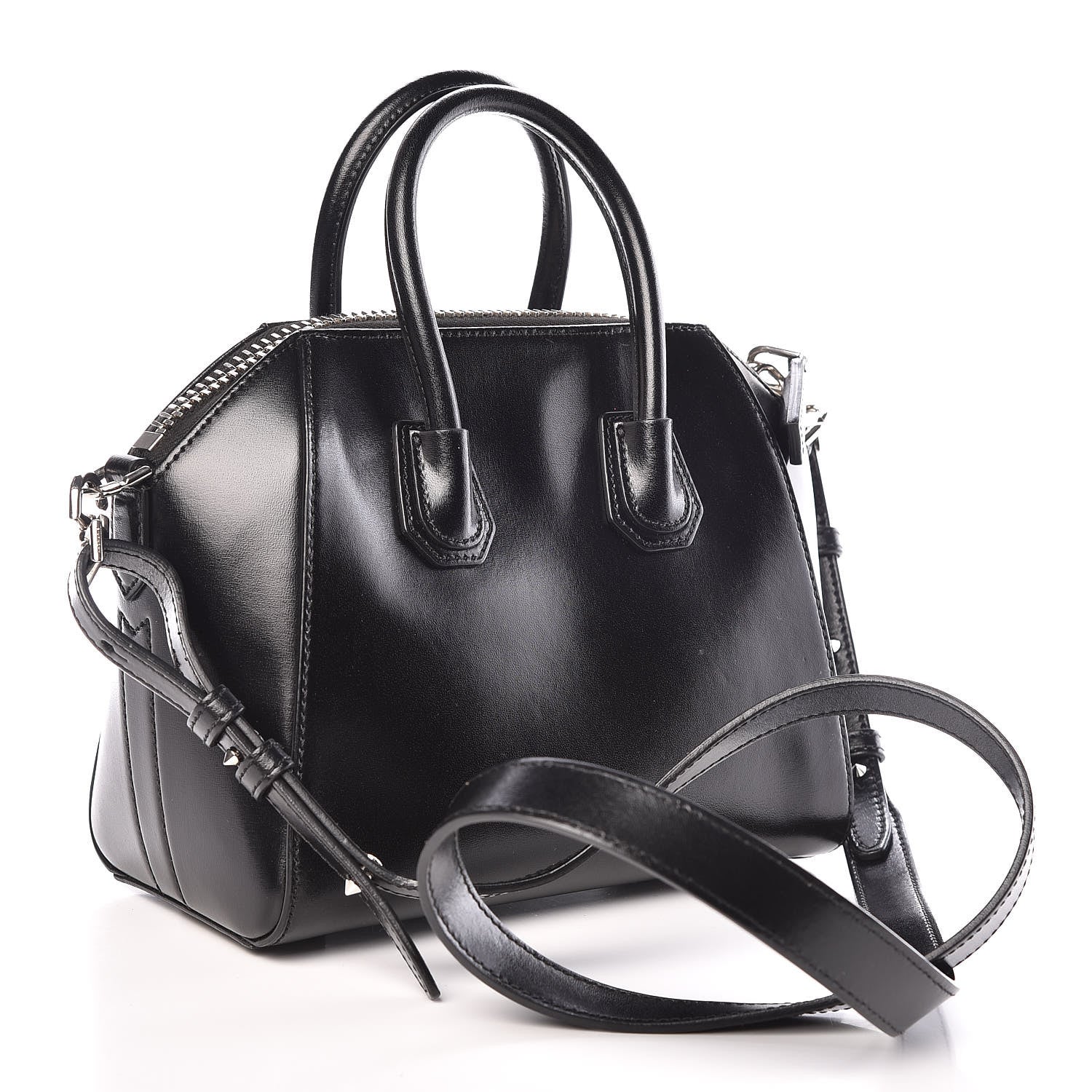 Givenchy Shiny Lord Calfskin Mini Antigona Black 3 of 11