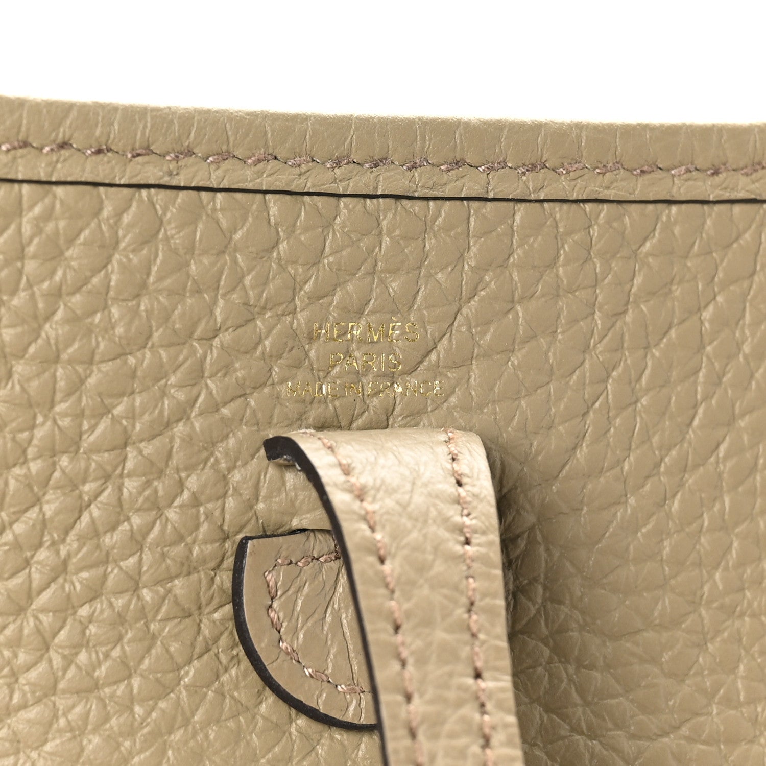 Hermes Taurillon Clemence Evelyne TPM Beige Marfa 7 of 11
