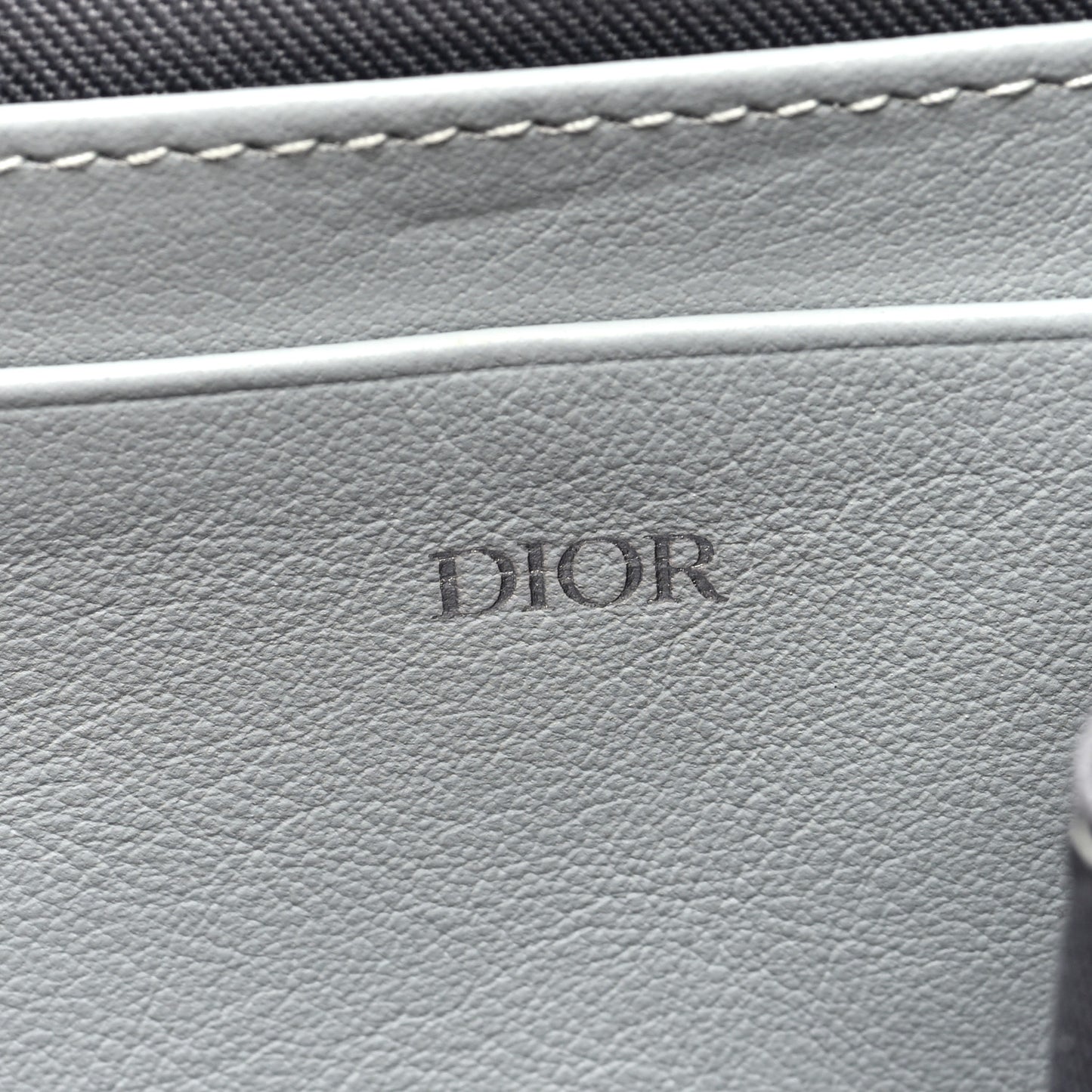 Coated Canvas CD Diamond Messenger Pouch Grey