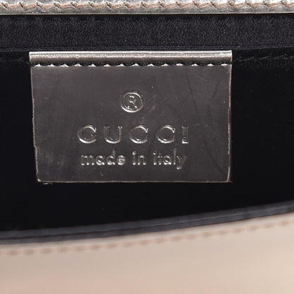 Gucci Metallic Patent Padlock Clutch Gold 6 of 7