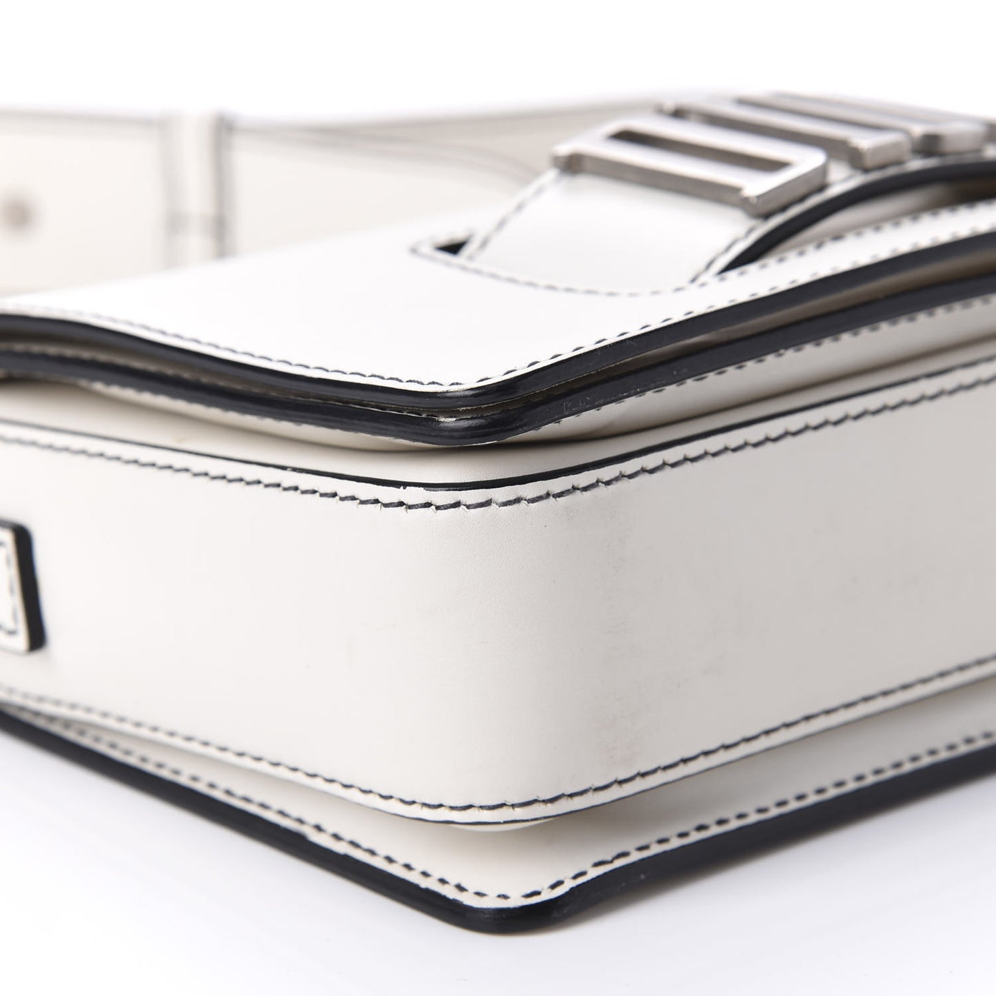 Smooth Calfskin Dio(r)evolution Flap Bag Off White