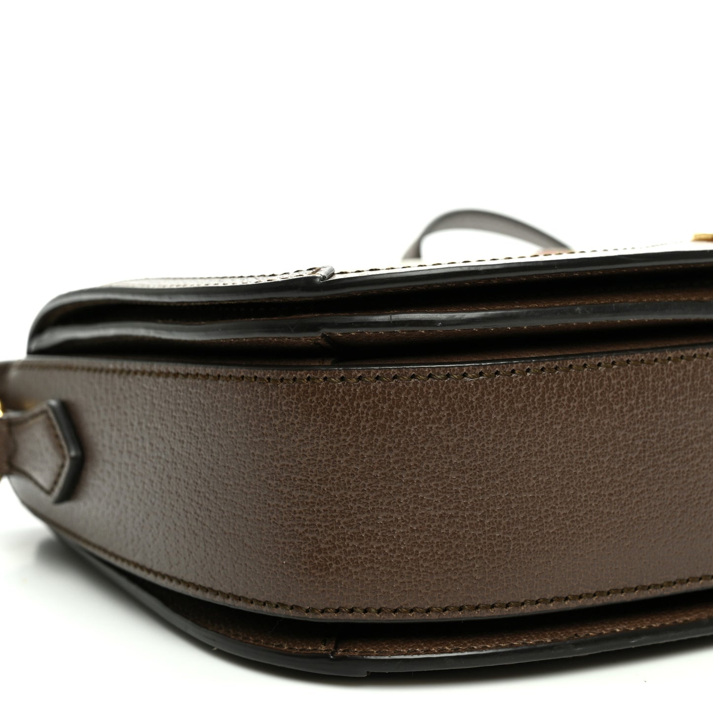 GG Supreme Monogram Web Small Ophidia Flap Messenger Bag Brown