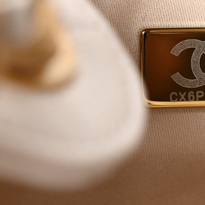 Chanel Caviar Quilted Small Chanel 25 Handbag White 7 of 11