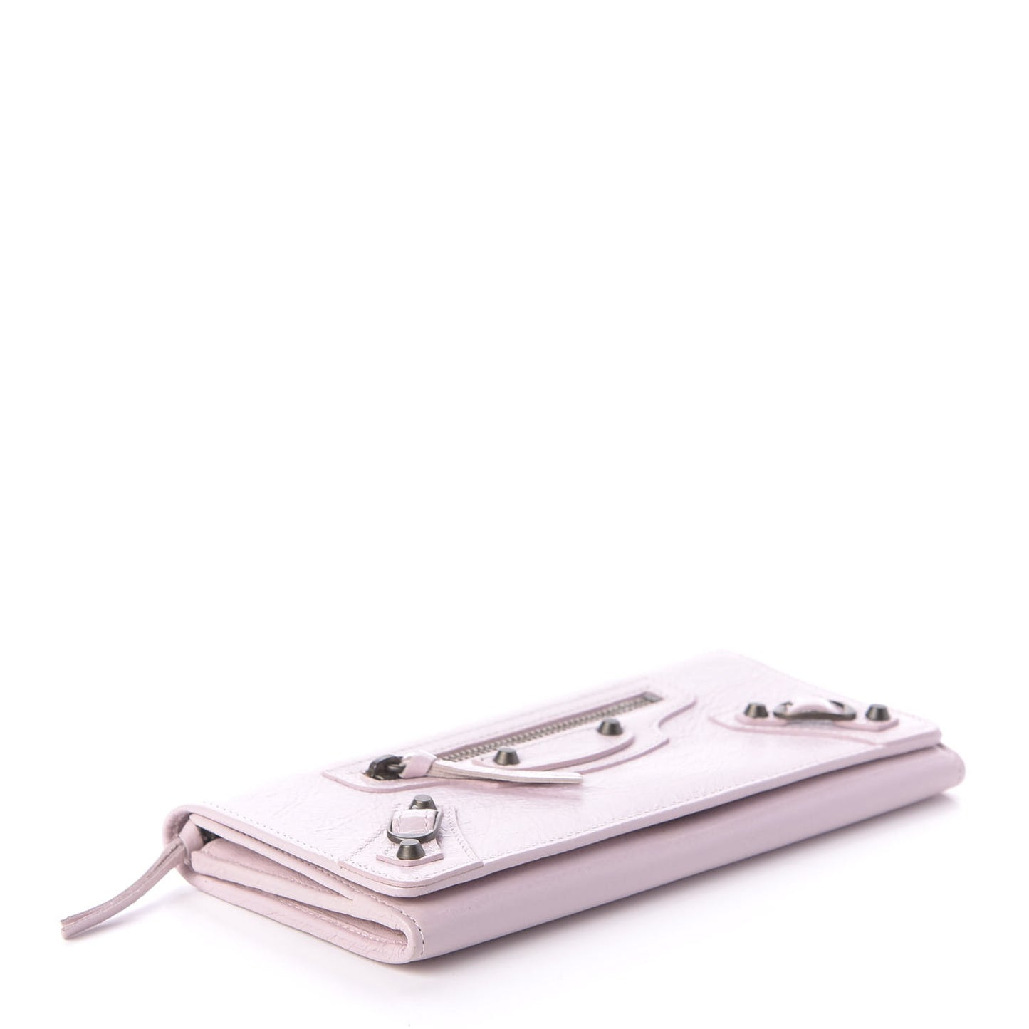 Agneau Classic Hardware Money Wallet Rose Poudre
