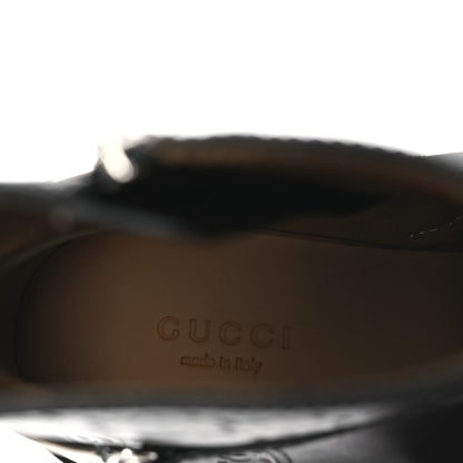 Gucci Guccissima Real Betis Glamour Womens Horsebit Ankle Boots 36.5 Black 9 of 11