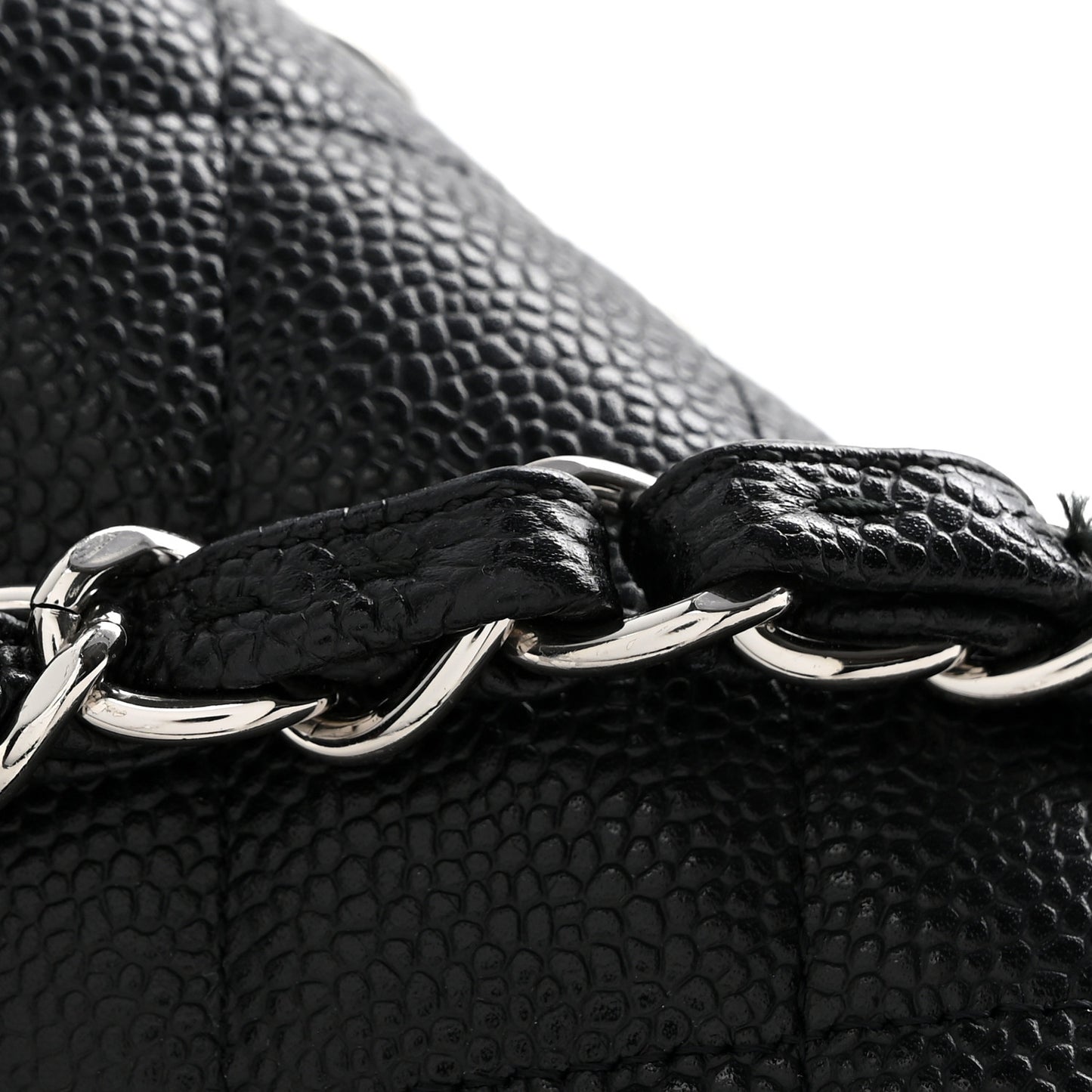 Caviar Quilted Maxi Double Flap Black