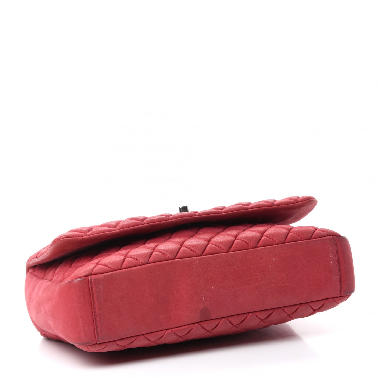 Iridescent Calfskin New Bubble Large Flap Fuchsia