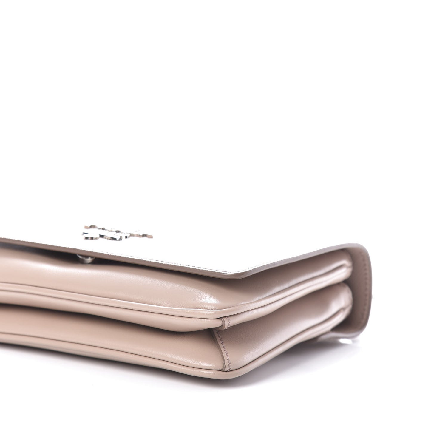 Saffiano Soft Calfskin Chain Crossbody Bag Cipria