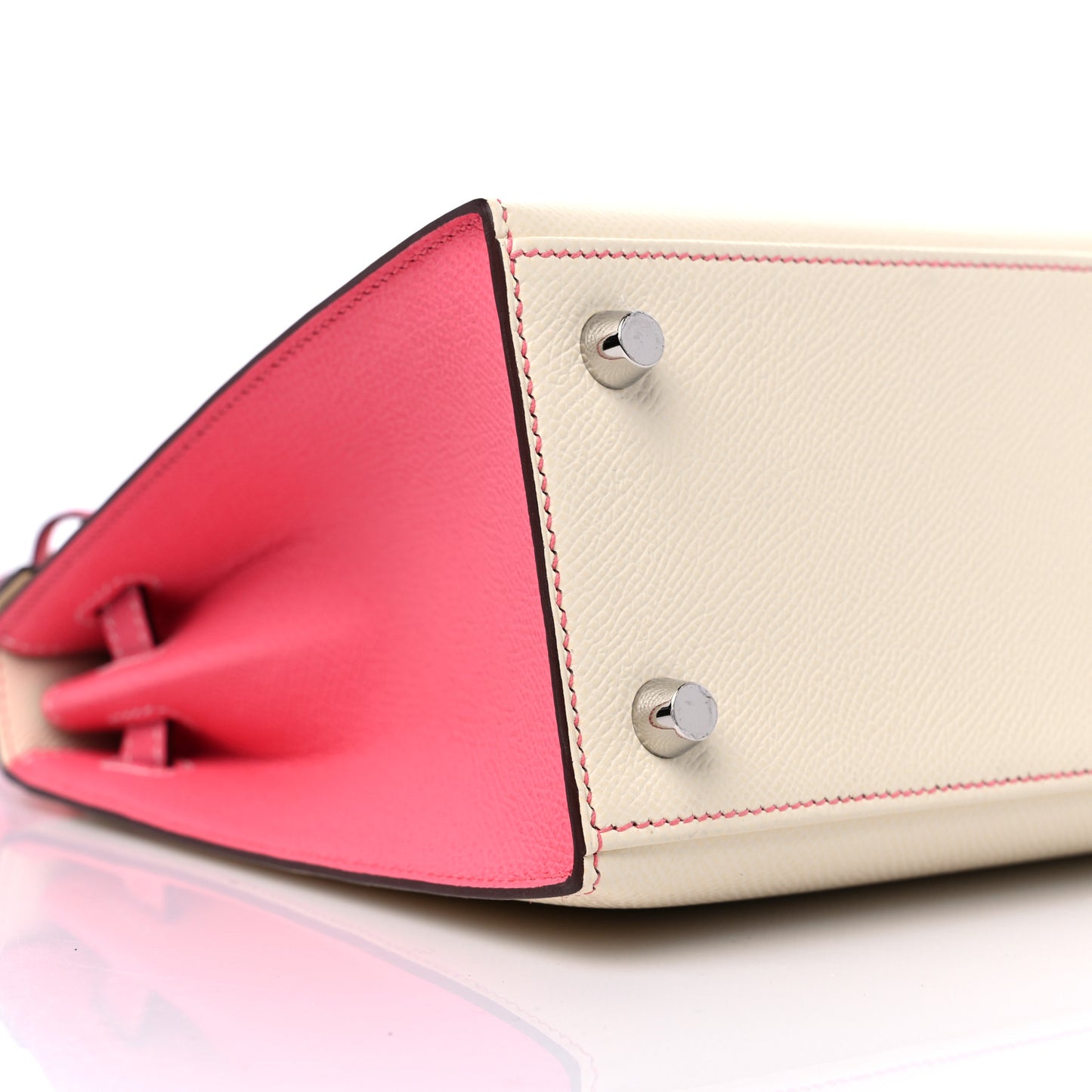 Epsom Bi-Color Horseshoe Kelly Sellier 25 Nata Rose Azalee
