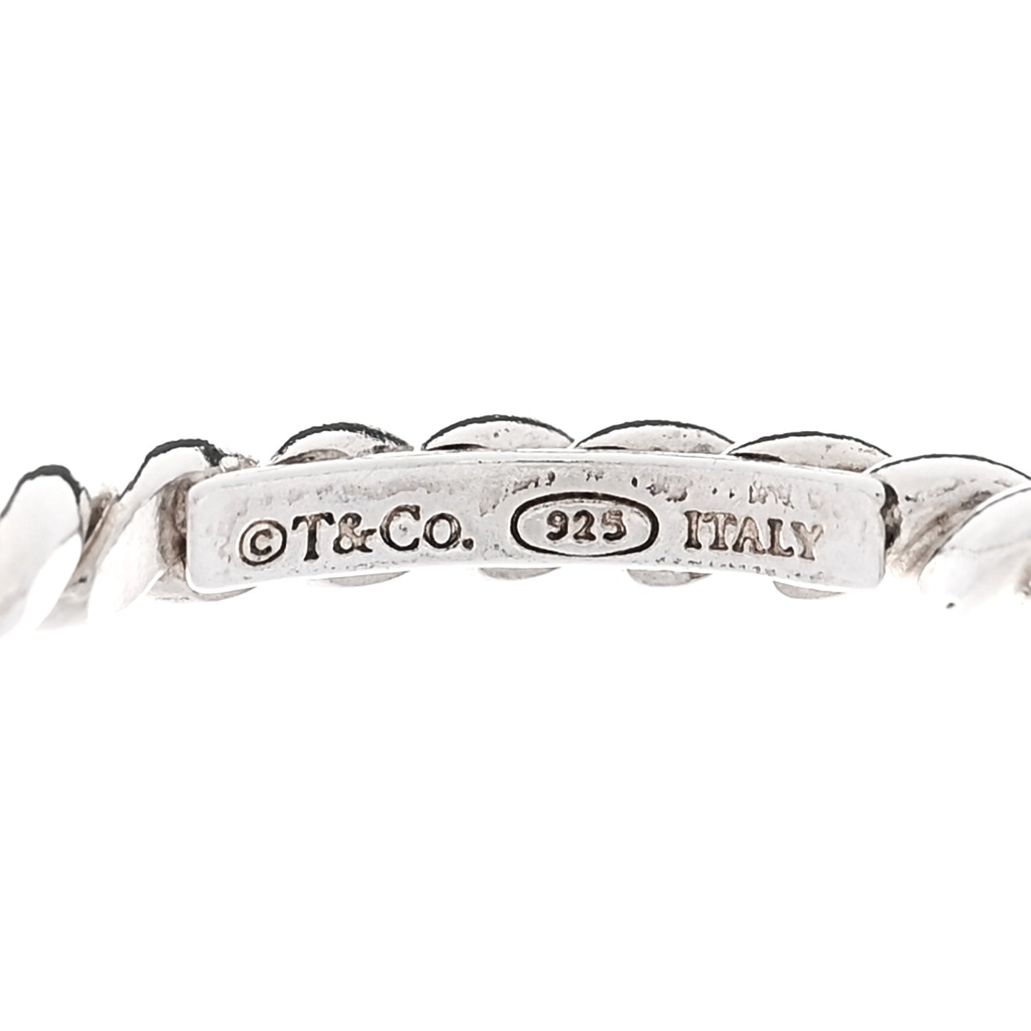 Sterling Silver Twist Rope Ring 52 6