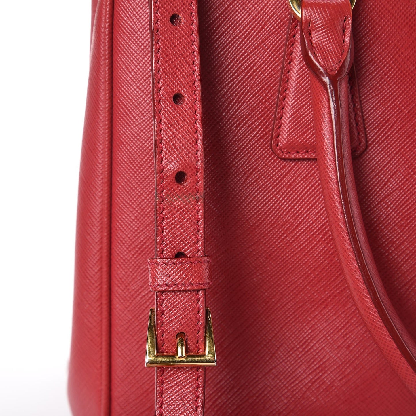 Saffiano Small Galleria Double Zip Tote Fuoco