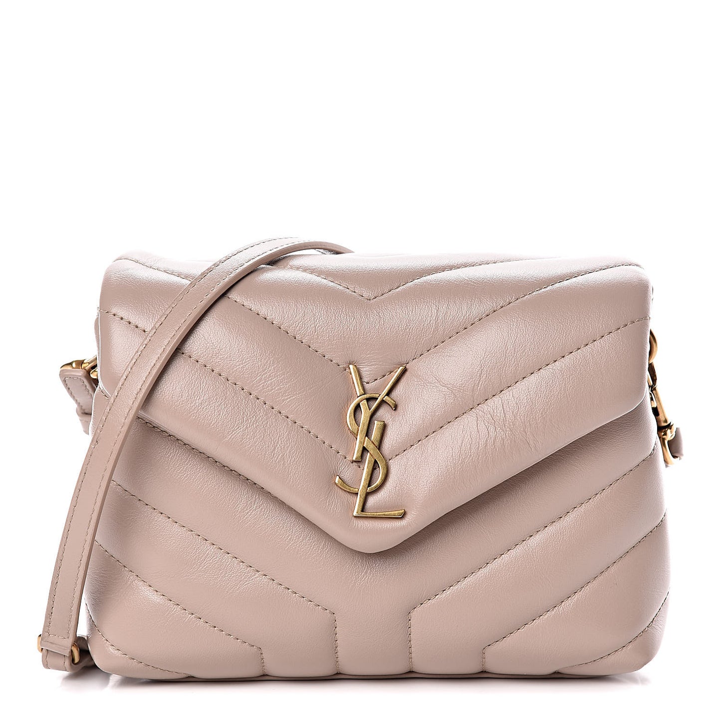 Calfskin Y Quilted Monogram Toy Loulou Crossbody Bag Marble Pink