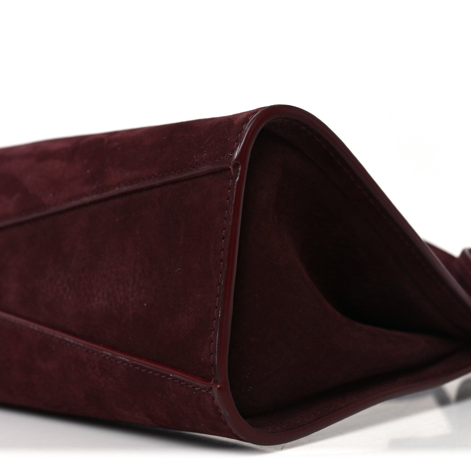 Alaia Nubuck Medium Le Click East West Bag Rouge Grenat 9 of 9