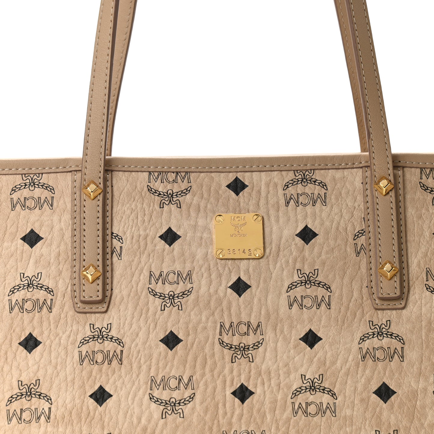 Visetos Medium Anya Shopper Tote Beige