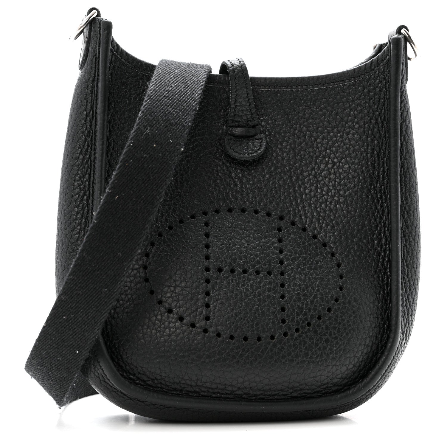Hermes Taurillon Clemence Evelyne TPM Black 1 of 14