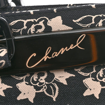 Chanel Canvas Camellia Flower Tote Black 11 of 13