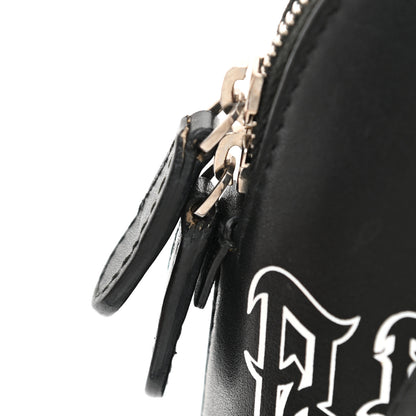 Balenciaga Calfskin Gothic Logo XXS Ville Top Handle Bag Black White 11 of 11