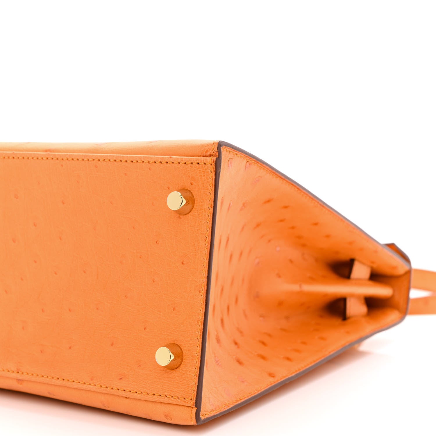 Hermes Ostrich Kelly Sellier 28 Abricot 10 of 11