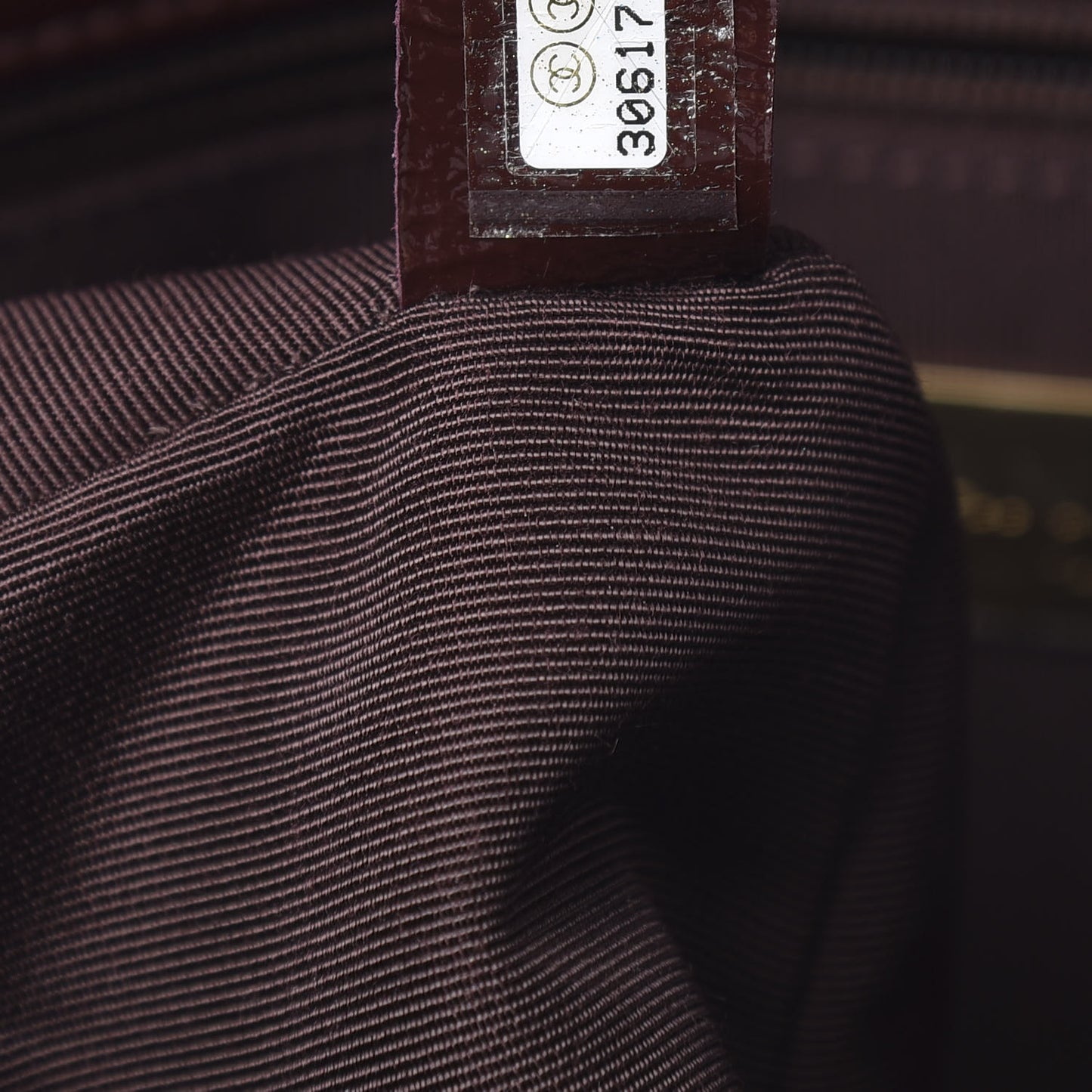 Shiny Crumpled Calfskin Quilted Medium 19 Flap Burgundy