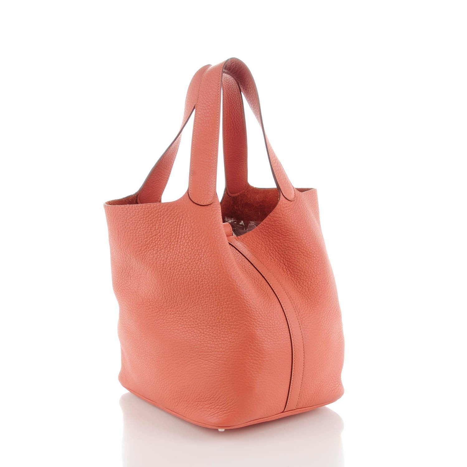 Hermes Taurillon Clemence Picotin Lock 26 GM Rose Thè 3 of 8