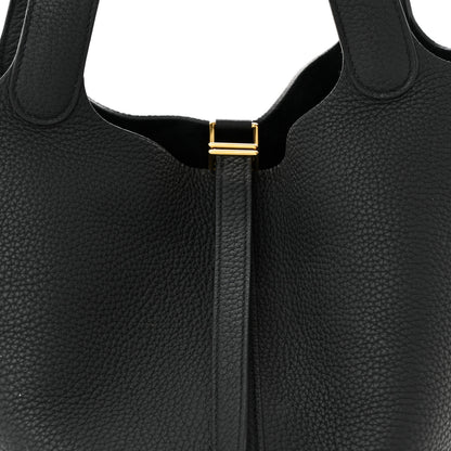 Hermes Taurillon Clemence Picotin Lock 22 MM Black 8 of 10
