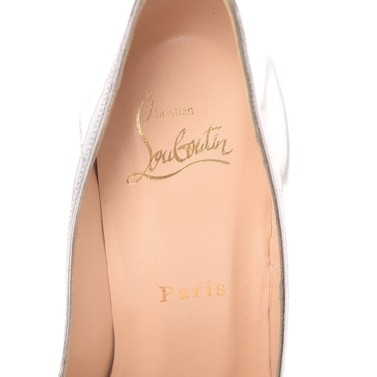 Metallic Calfskin Predu 100 Pumps 38 Silver
