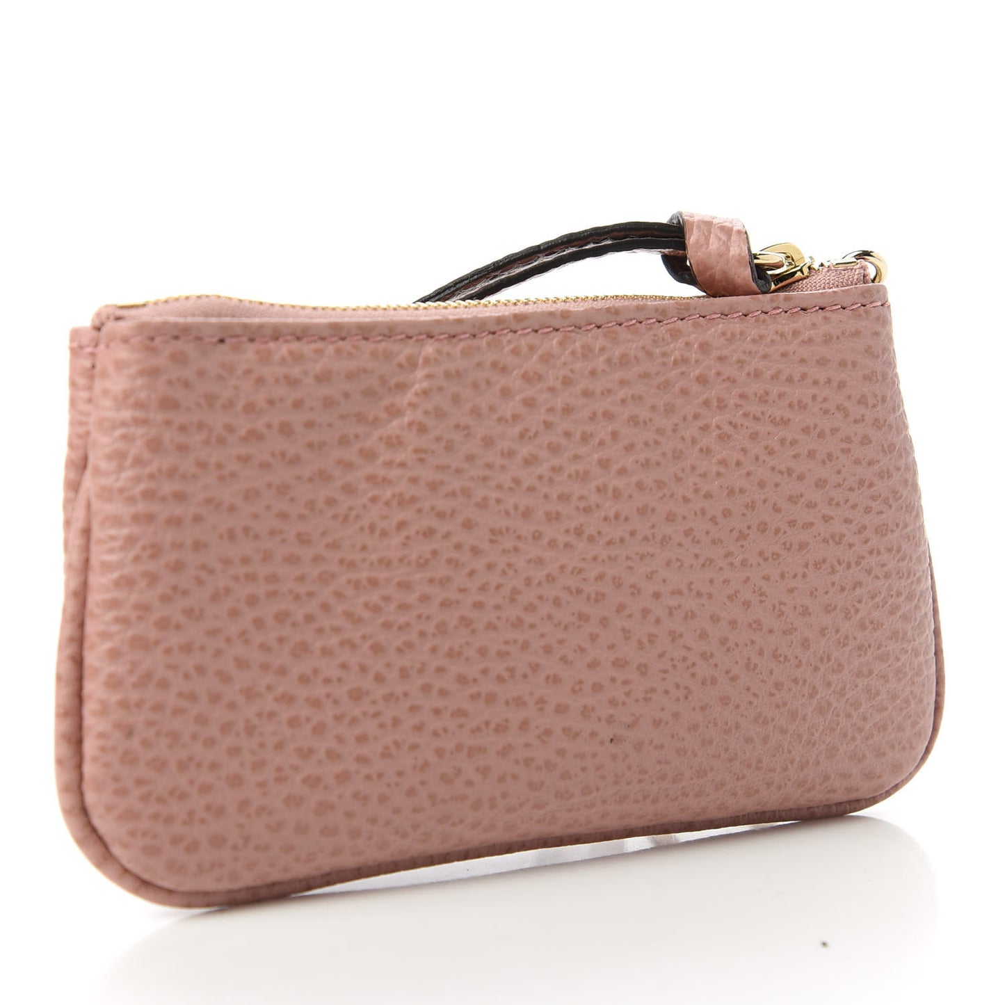 Dollar Calfskin Swing Key Case Soft Pink