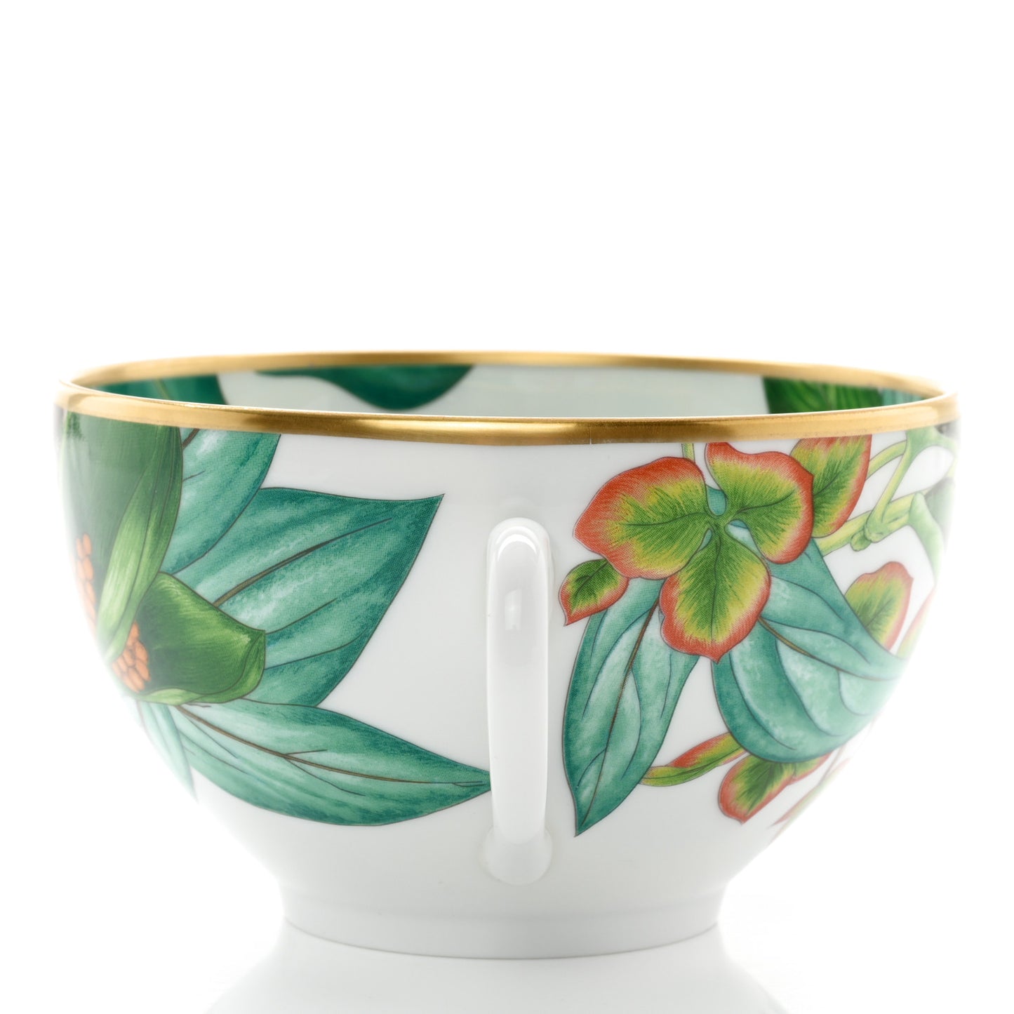 Porcelain Passifolia Tea Cup And Saucer