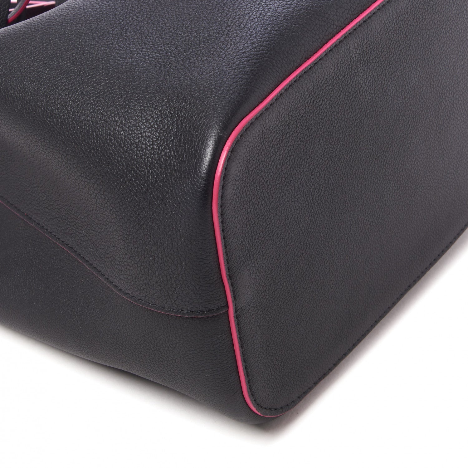 Louis Vuitton Calfskin Lockme Bucket Black 7 of 9