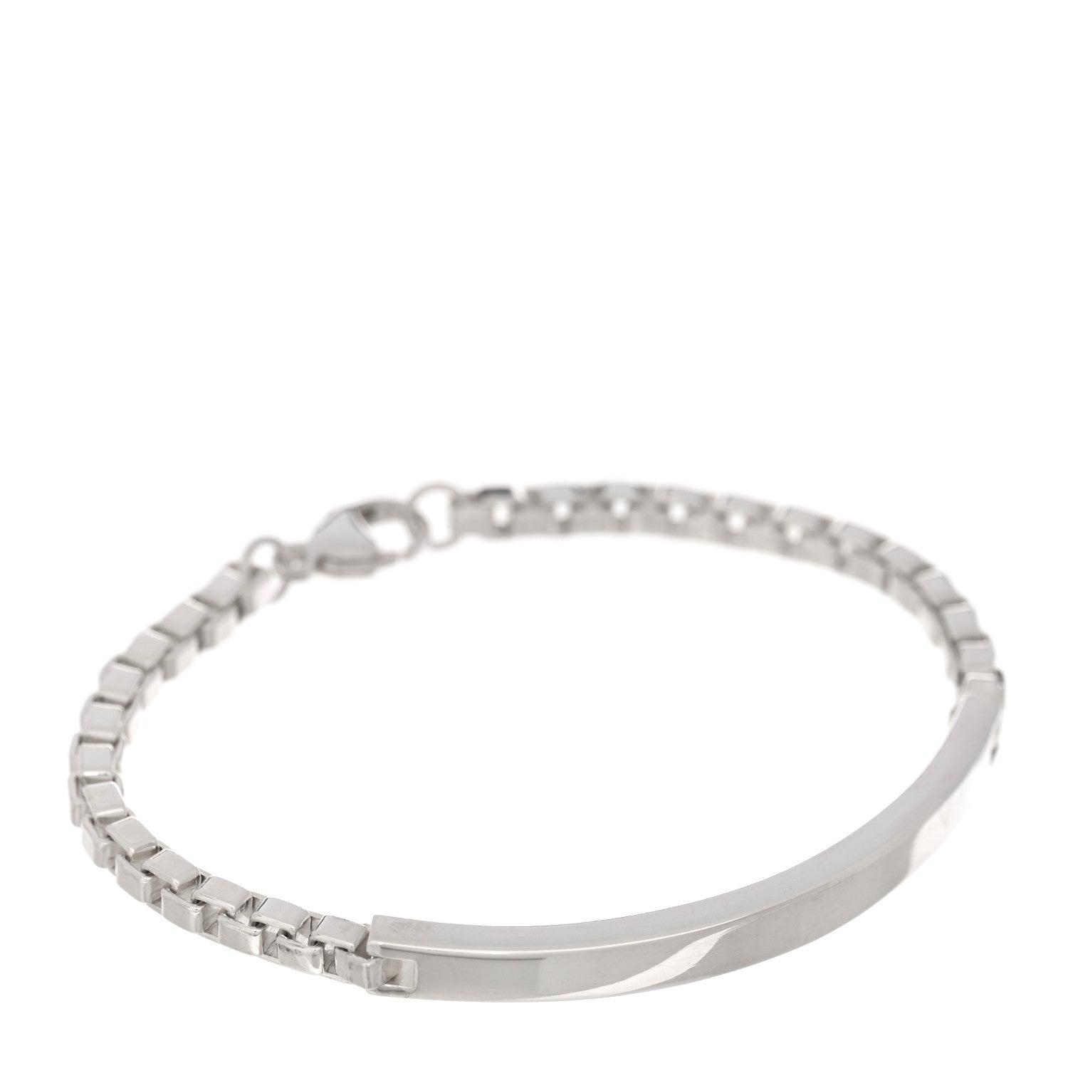 Tiffany Sterling Silver Venetian Link ID Bracelet 1 of 3