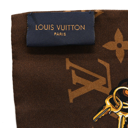 Louis Vuitton Silk Monogram Confidential Bandeau Brown 3 of 3