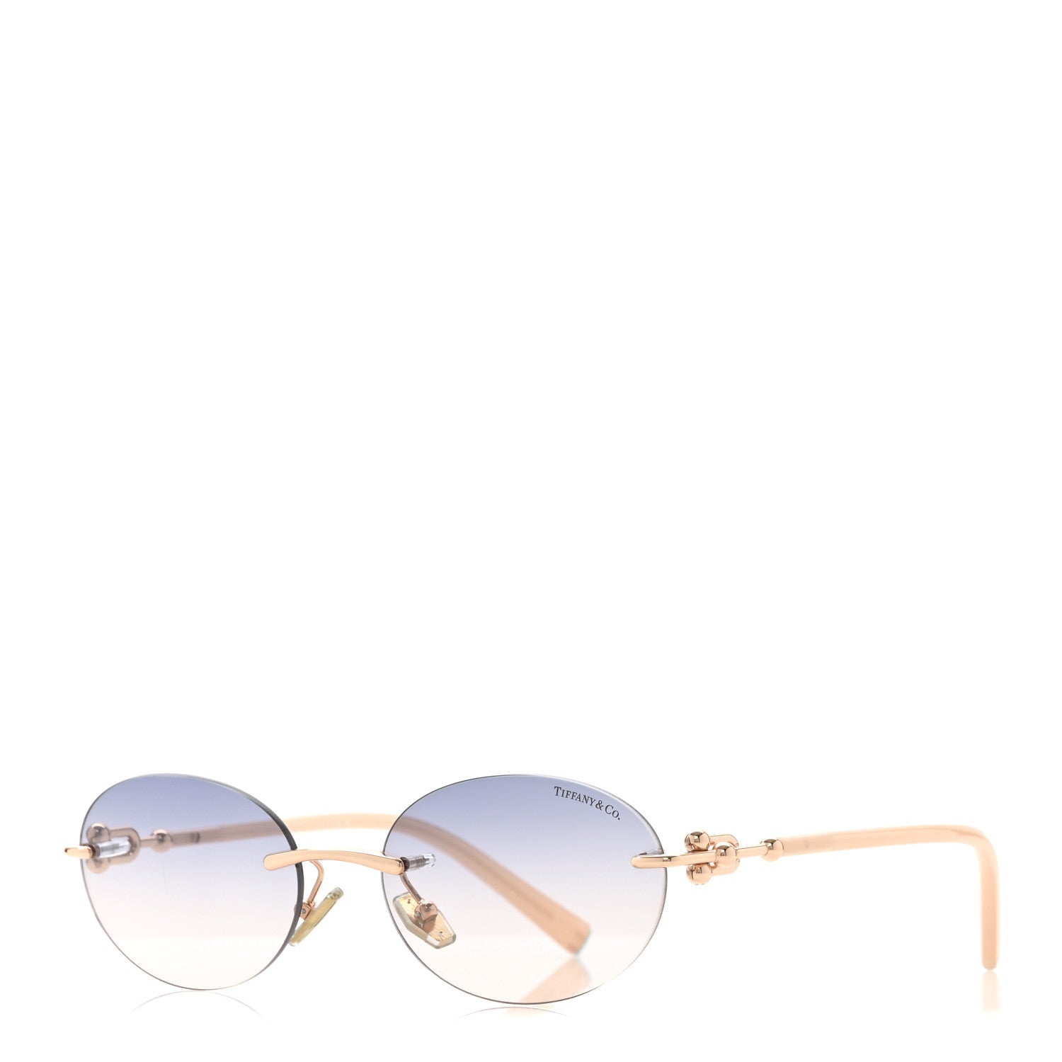 Tiffany Metal TF3104D Oval Sunglasses Pink 1 of 8