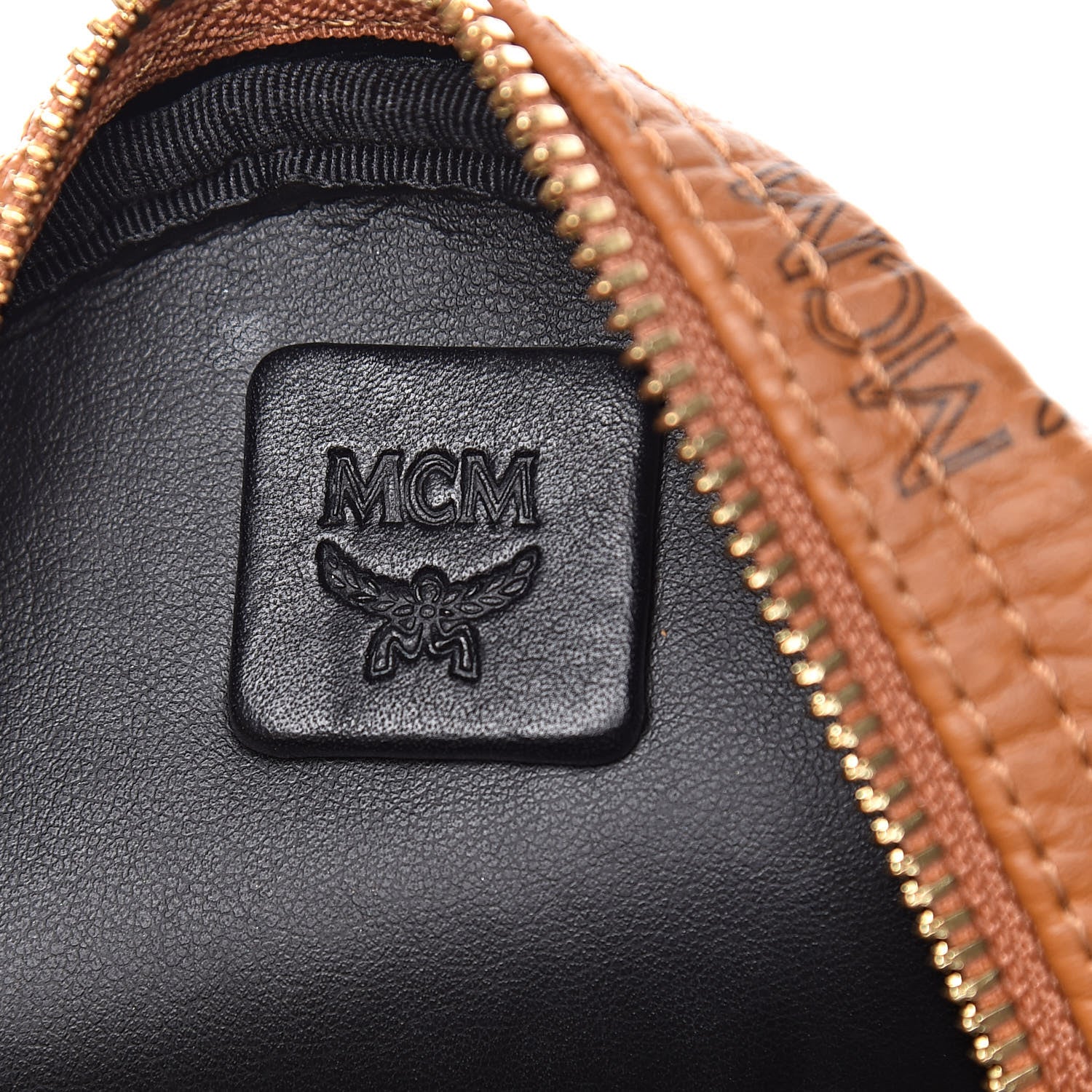 MCM Visetos Side Stud X-Mini Stark Backpack Cognac 8 of 11