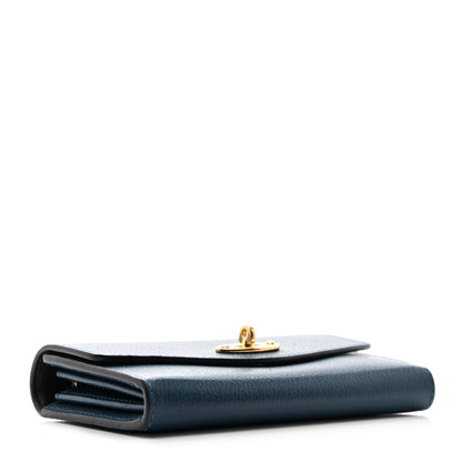 Mulberry Small Classic Grain Medium Darley Wallet Deep Sea 4 of 9