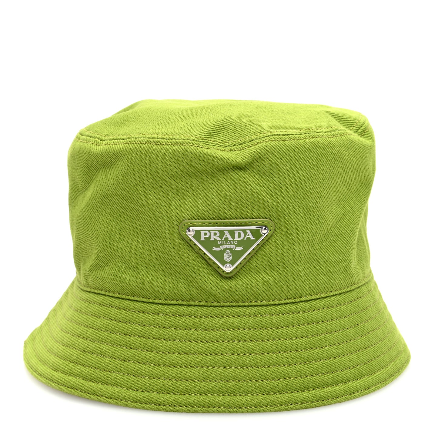 Drill Nylon Metal Triangle Logo Mens Bucket Hat M Drill