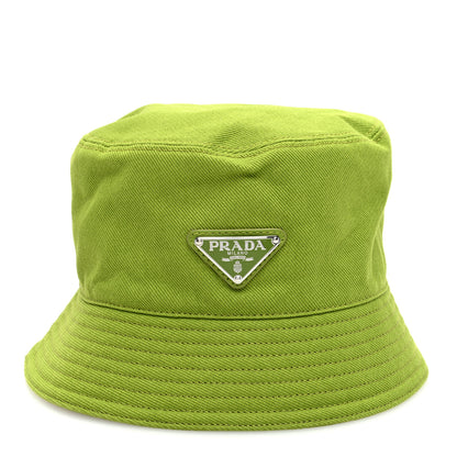 Prada Drill Nylon Metal Triangle Logo Mens Bucket Hat M Drill 3 of 9