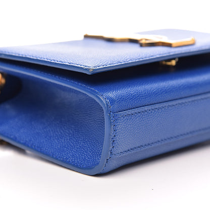 Saint Laurent Grain De Poudre Small Classic Monogram Kate Satchel Royal Blue 12 of 14