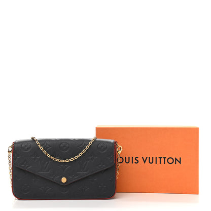 Louis Vuitton Empreinte Pochette Felicie Chain Wallet Marine Rouge 13 of 13