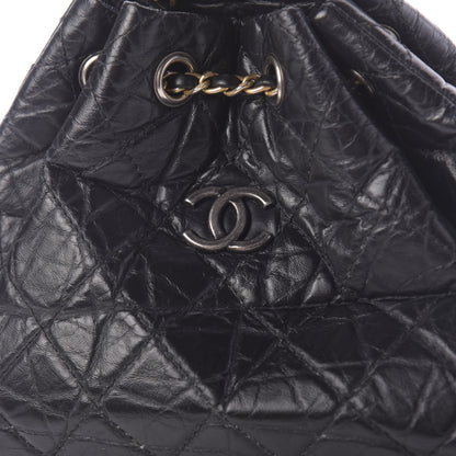 Chanel Aged Calfskin Quilted Small Gabrielle Backpack Black 9 of 10
