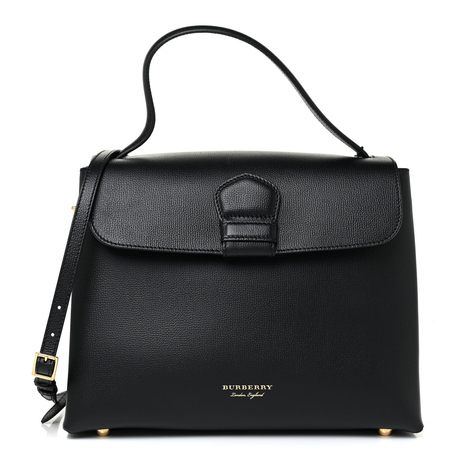 Burberry Derby Calfskin House Check Medium Camberley Black 1 of 10