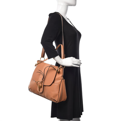 Chloe Grained Lambskin Medium Lexa Shoulder Bag Gingerbread 2 of 9