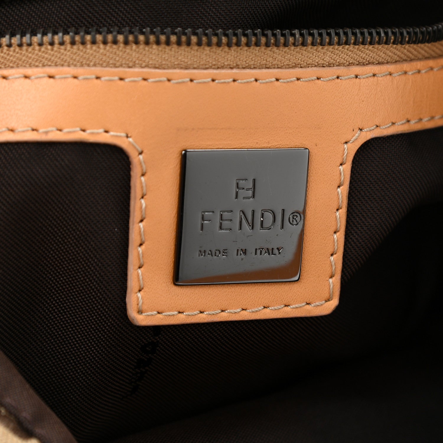Fendi Zucchino Baguette Beige 6 of 11