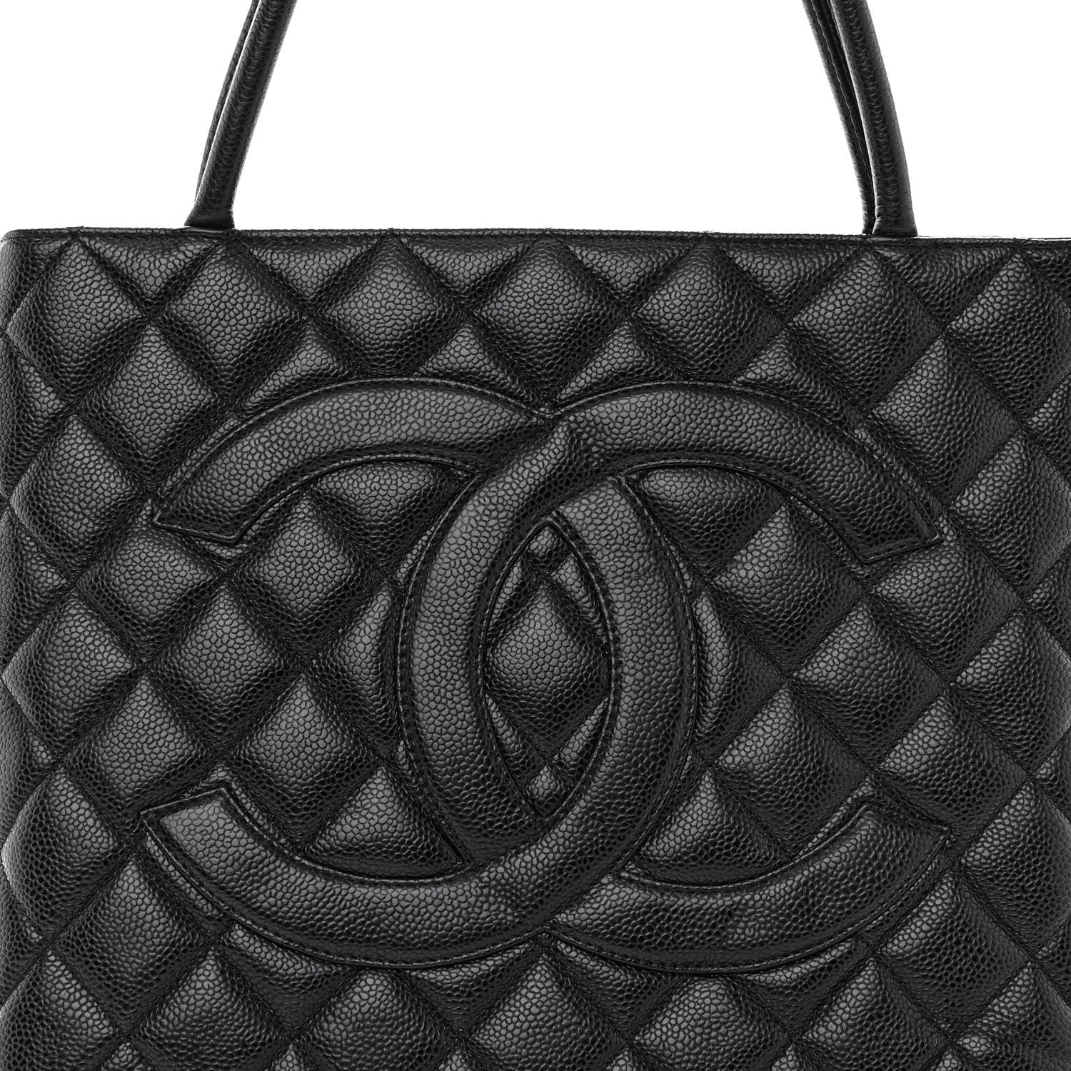 Chanel Caviar Quilted Medallion Tote Black 6 of 8