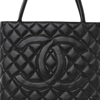 Chanel Caviar Quilted Medallion Tote Black 6 of 8