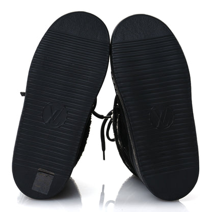 Louis Vuitton Suede Shearling Polar Flat Half Boots 36 Black 6 of 8
