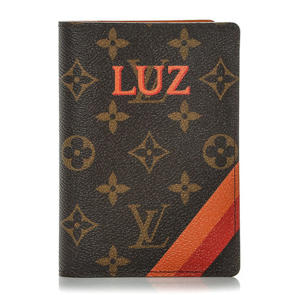Louis Vuitton Monogram My LV Heritage Passport Cover Orange Rouge 1 of 6