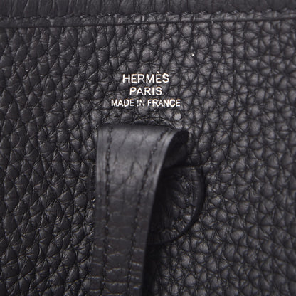 Hermes Taurillon Clemence Evelyne TPM Black 6 of 8