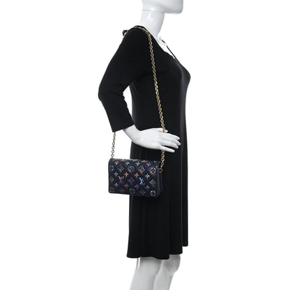 Louis Vuitton Lambskin Embossed Monogram LV Garden Pochette Coussin Navy 2 of 10