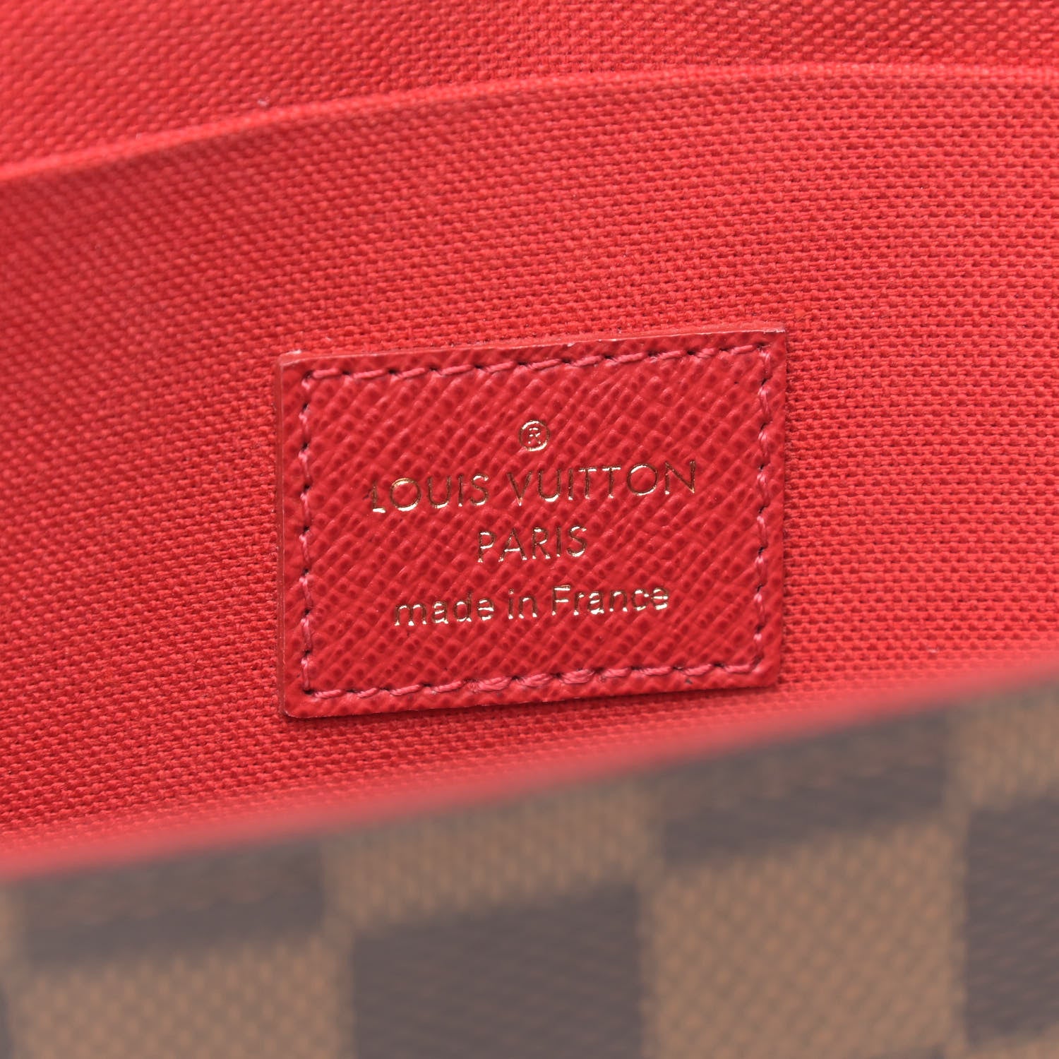 Louis Vuitton Damier Ebene Pochette Felicie Chain Wallet 9 of 10